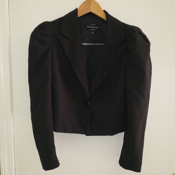 Haute Monde two piece black skirt and Blazer set women's - Picture 13 of 13